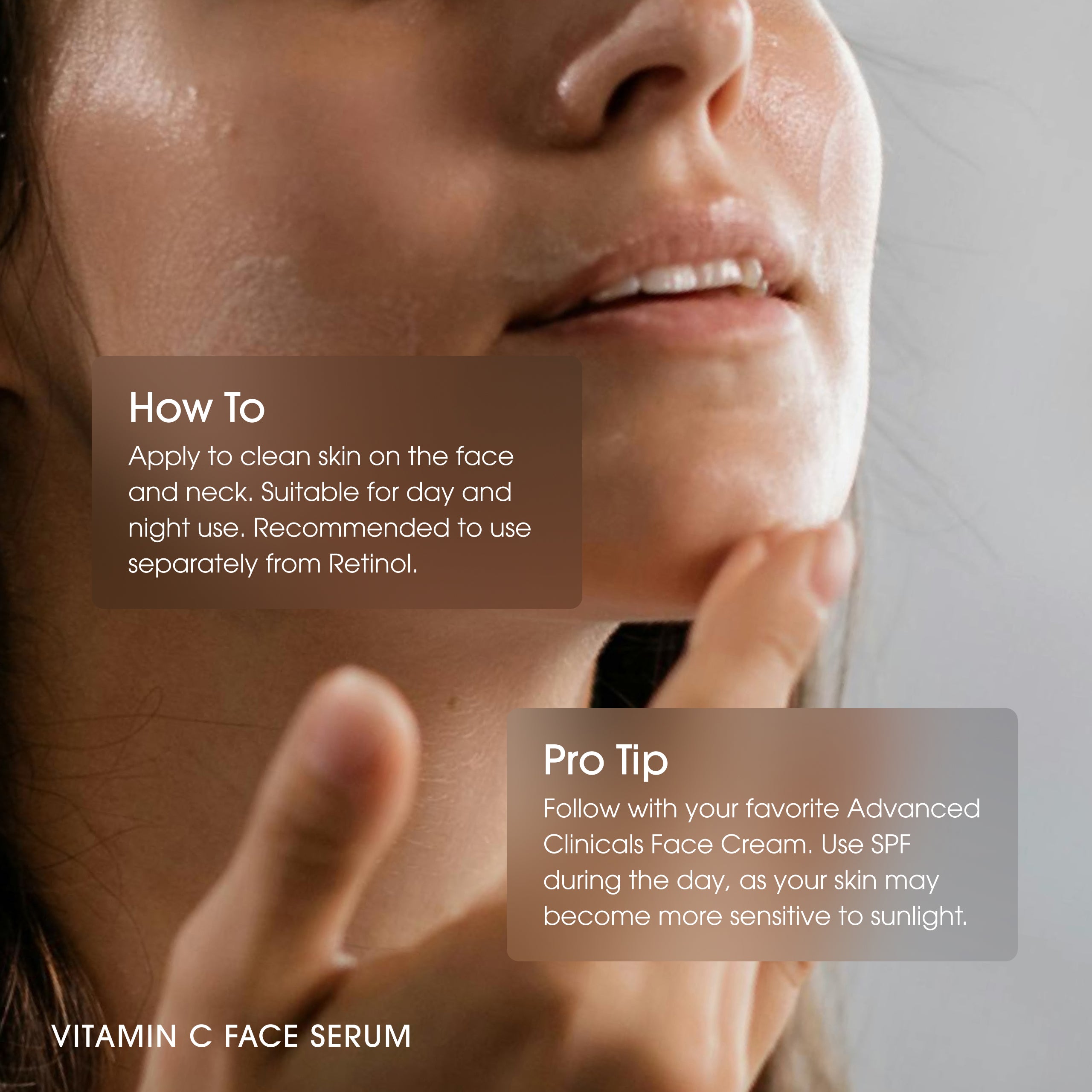 Advanced Clinicals Vitamin C Face Serum Gesichtsserum Glow
