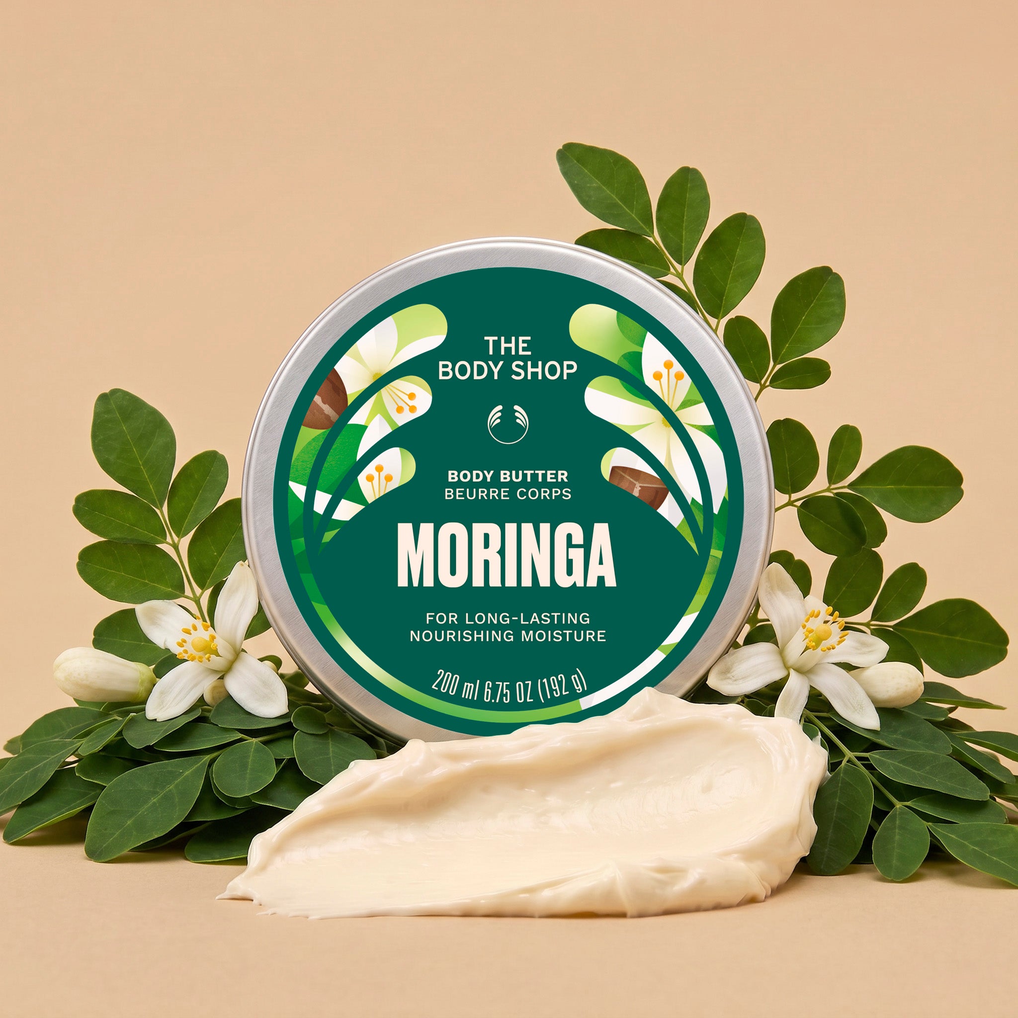 The Body Shop Moringa Body Butter Körperbutter 50 ml 72h Pflege