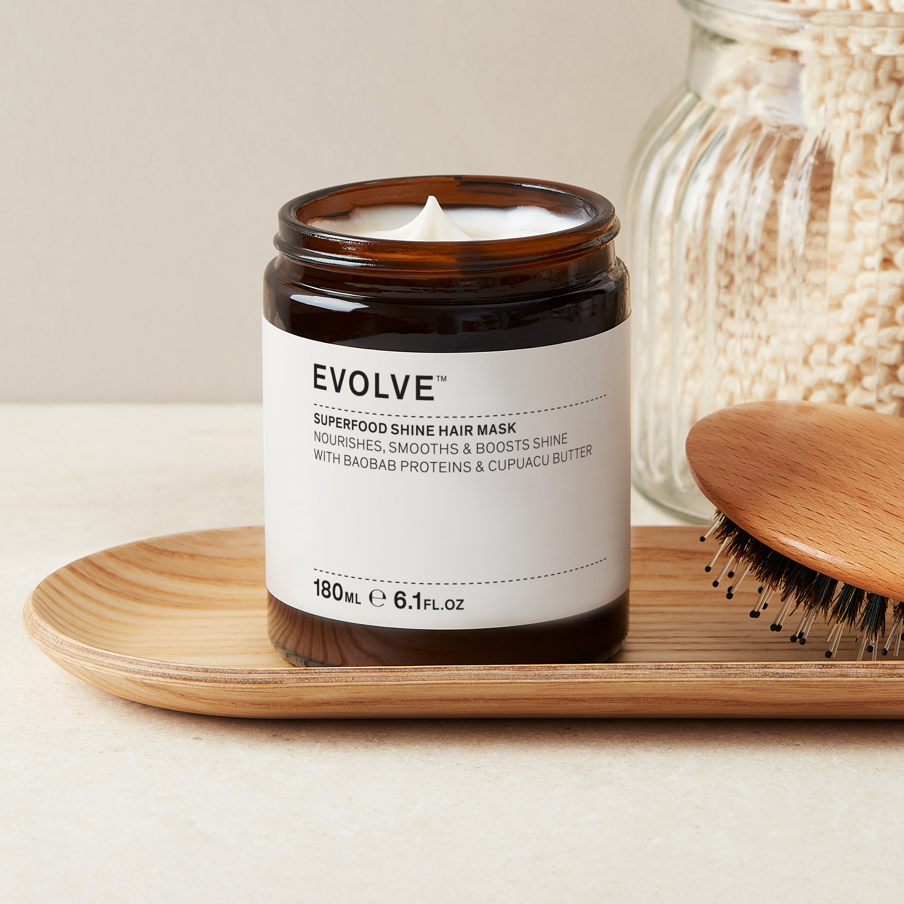 Evolve Organic Beauty Superfood Shine Hair Mask Haarmaske Cupuacu