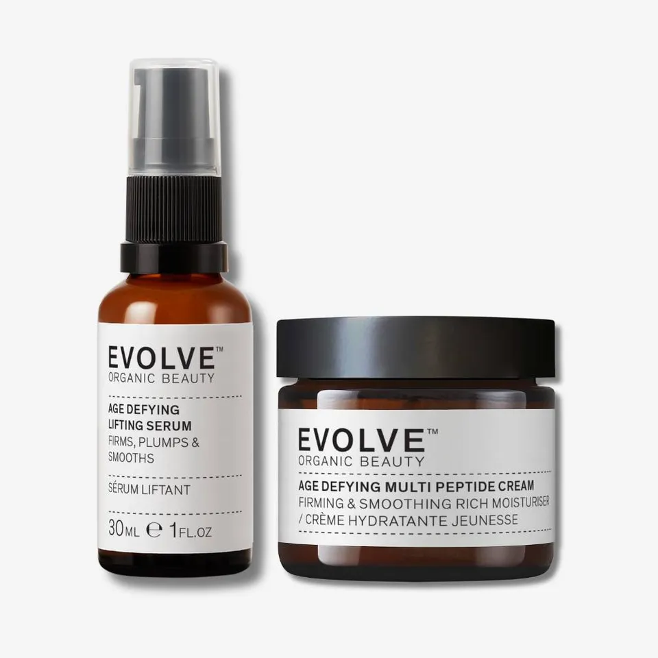 Evolve Organic Beauty Peptide Power Duo Serum Straffend