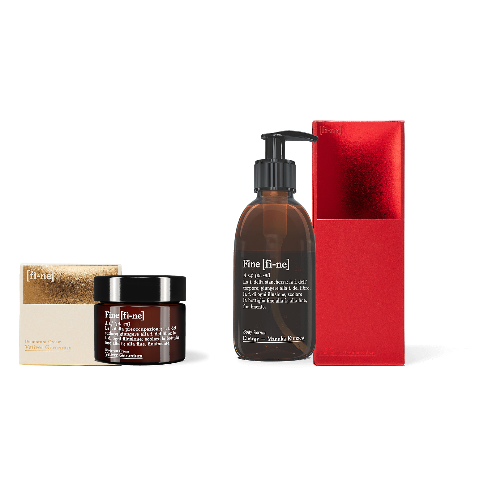 fine Sets Routine Set Deo+Serum Vetiver Geranium Energy