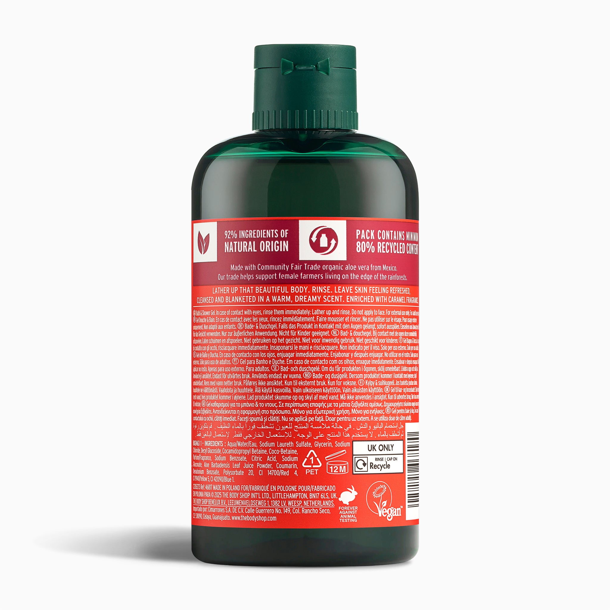 The Body Shop Caramel Cuddle Bath & Shower Gel Duschgel 250 ml