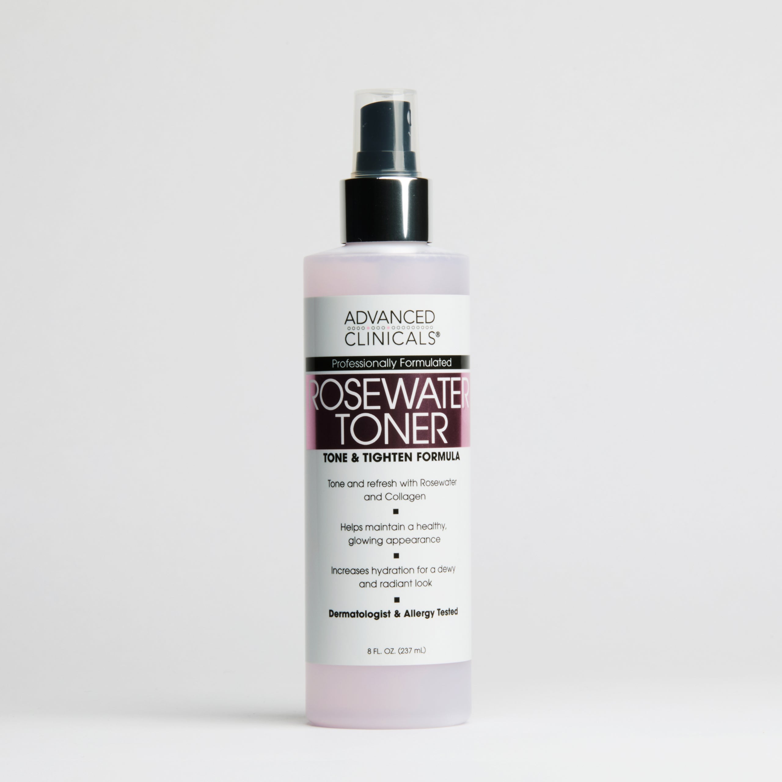 Advanced Clinicals Rosewater Face Toner Rosenwasser Aloe Vera