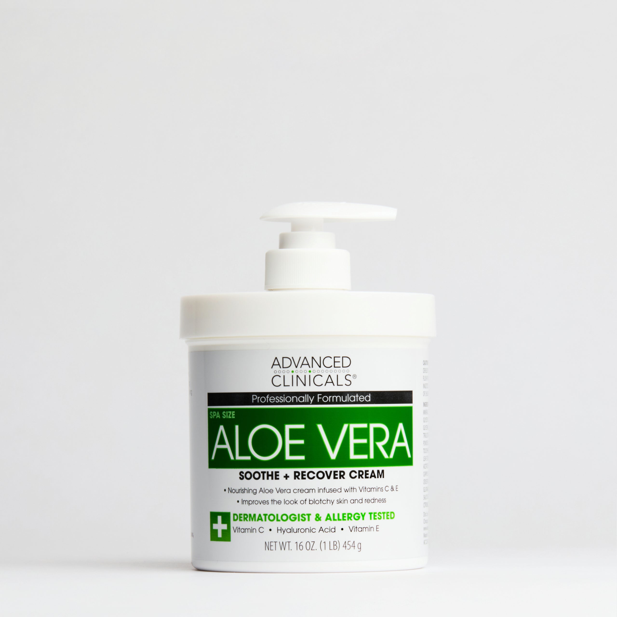 Advanced Clinicals Aloe Vera Body Cream Körpercreme 16oz trockene Haut