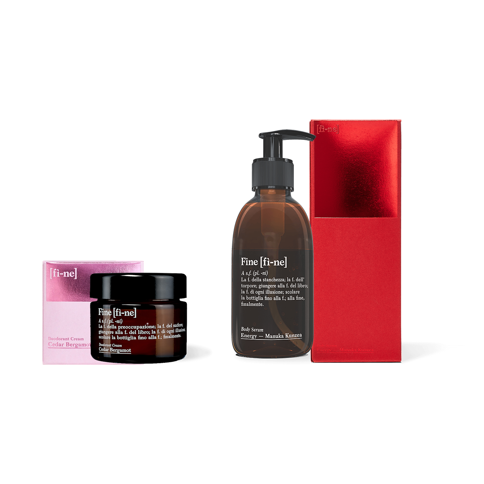 fine Sets Routine Set Deo+Serum Vetiver Geranium Energy