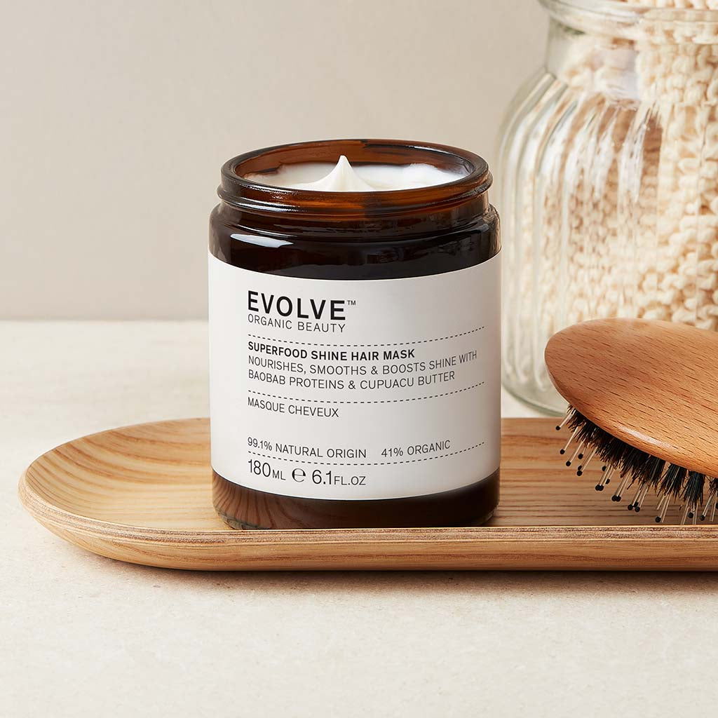 Evolve Organic Beauty Superfood Shine Haarmaske Glanz