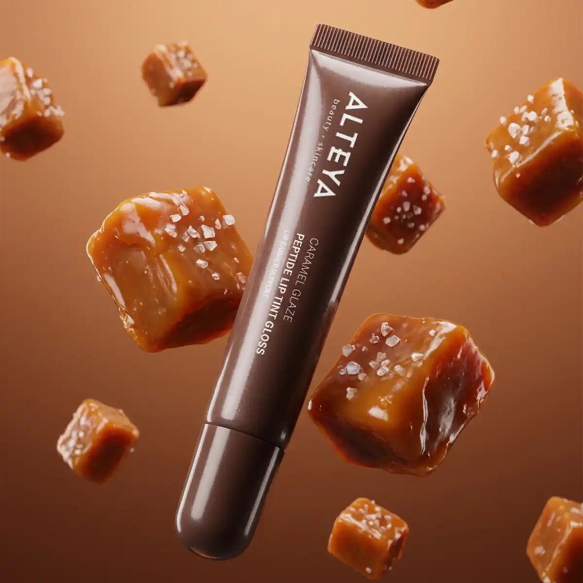 Alteya Organic Lip Care Peptide Lip Tint Gloss Caramel Glaze 10 ml