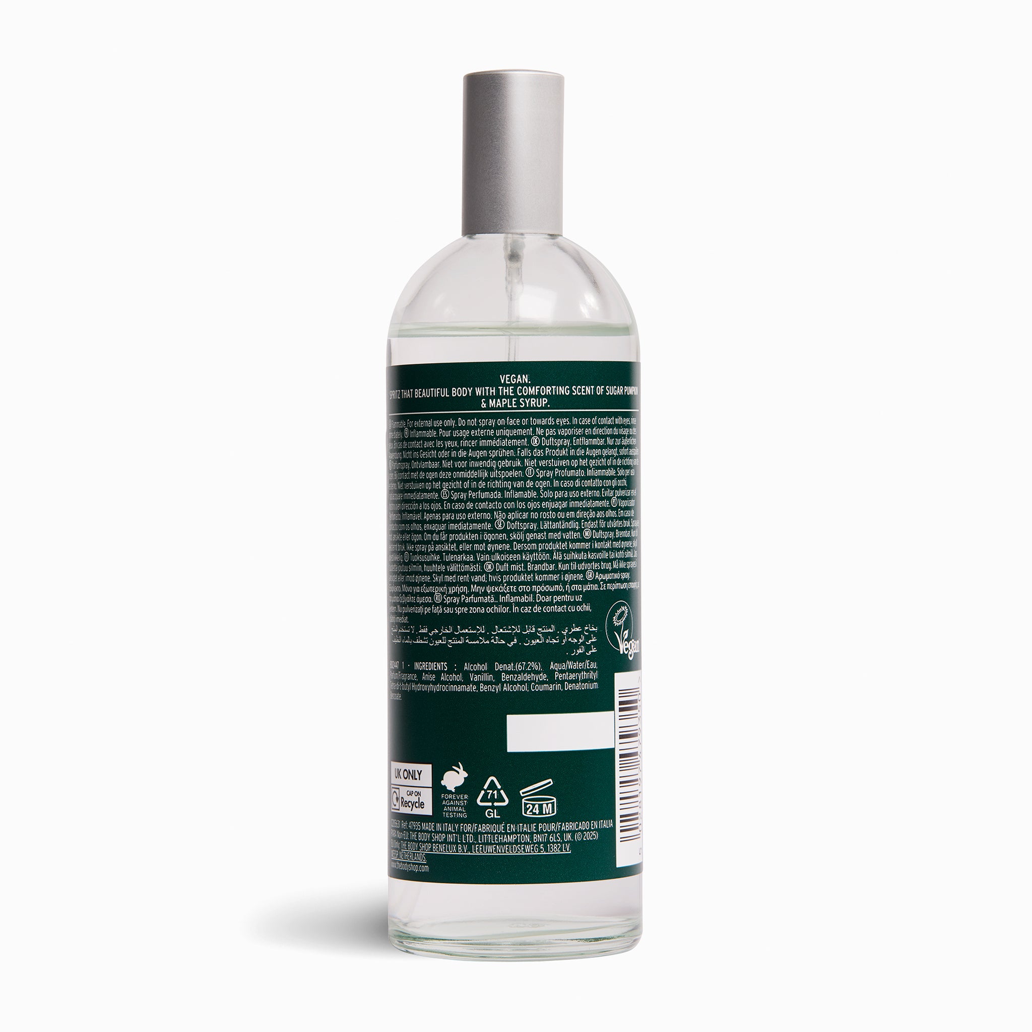 The Body Shop Pumpkin Fragrance Mist Bodyspray 100 ml Kürbis