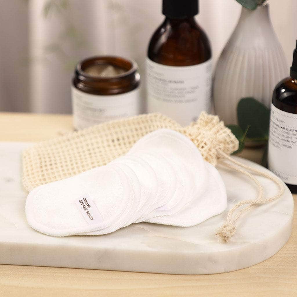 Evolve Organic Beauty Bamboo Pads 7 Stück Abschminkpads
