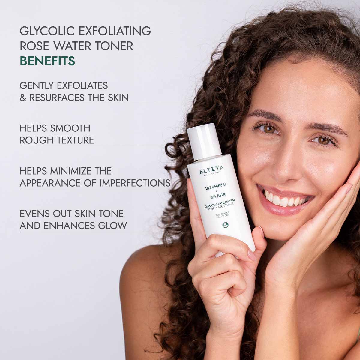 Alteya Organics Glycolic Rose Water Toner Gesichtswasser AHA