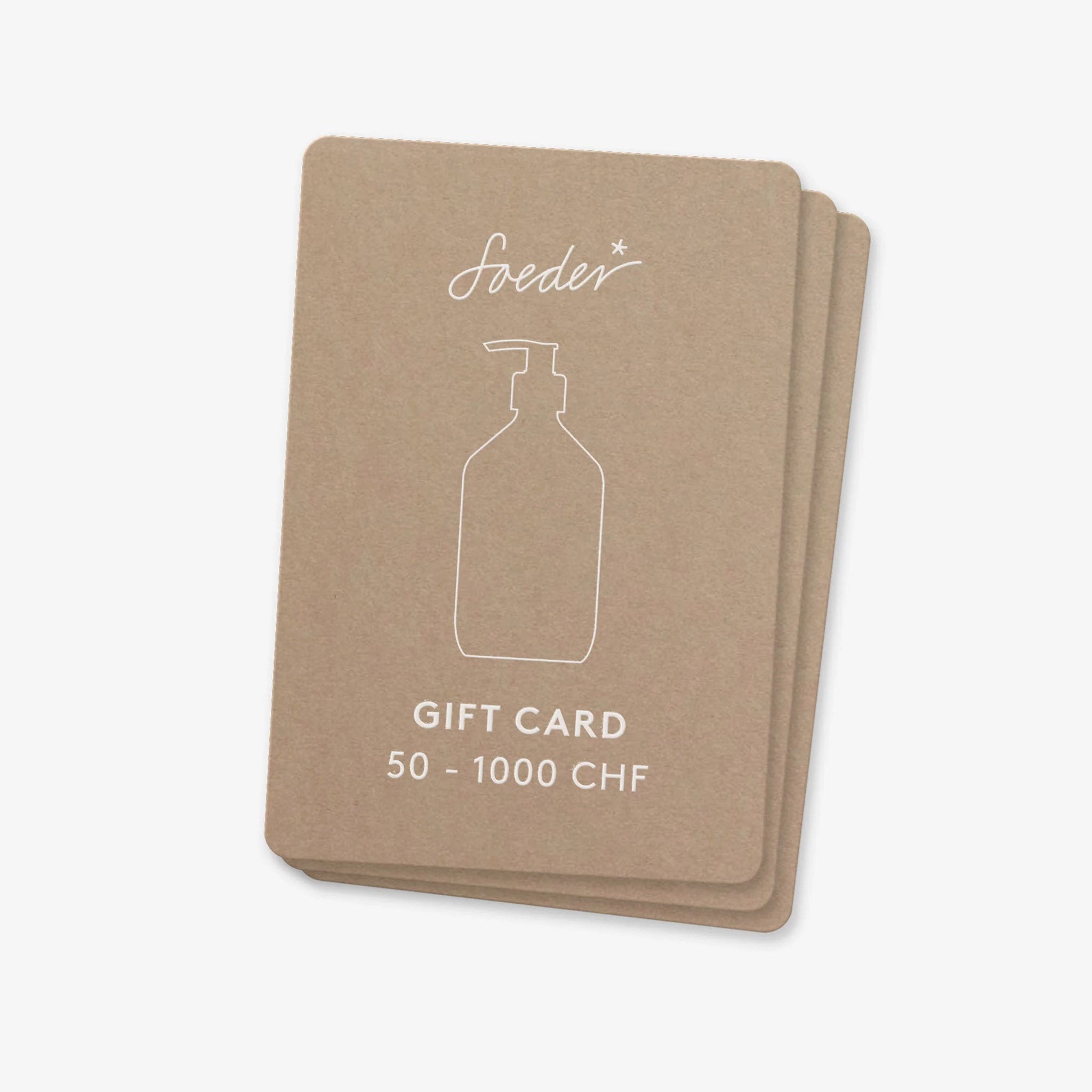 Soeder Accessories Digital Gift Card CHF 50 Geschenkgutschein