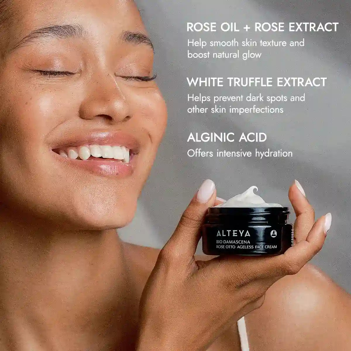 Alteya Bio Damascena Rose Otto Gesichtscreme Anti-Aging