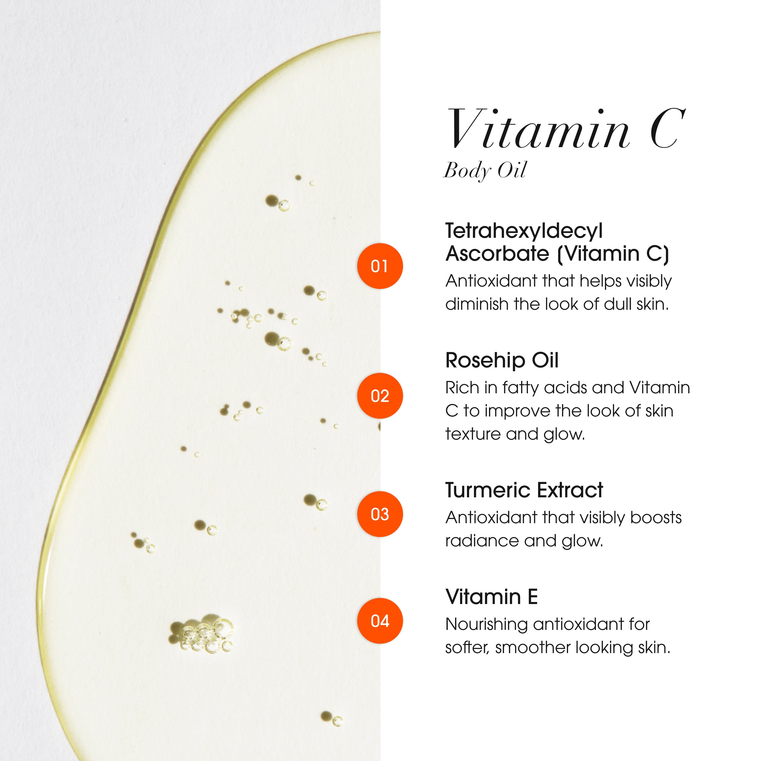 Advanced Clinicals Vitamin C Body Oil Körperöl 3.8 oz Glow