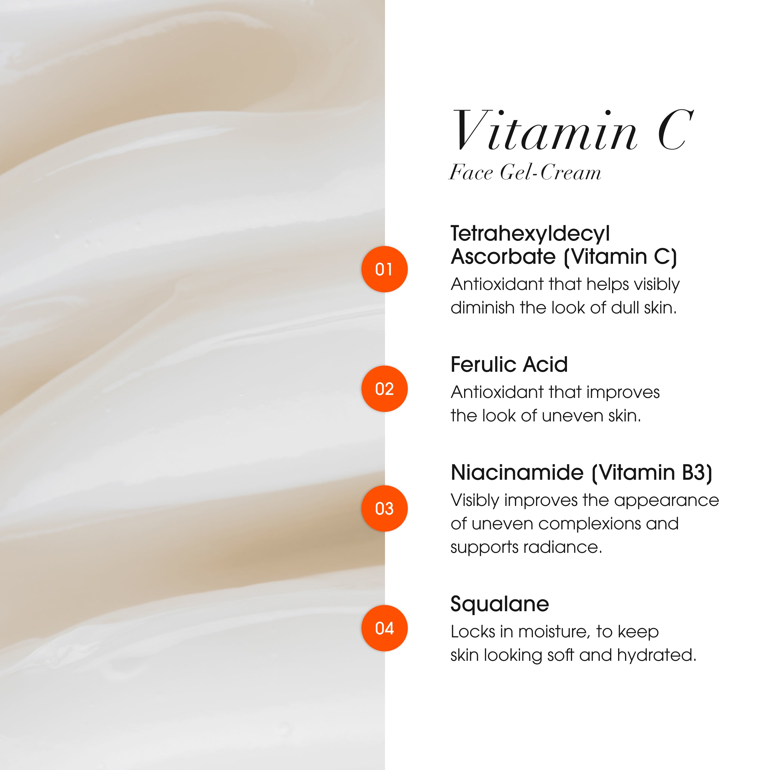 Advanced Clinicals Face Creams Vitamin C Gel-Creme Niacinamid