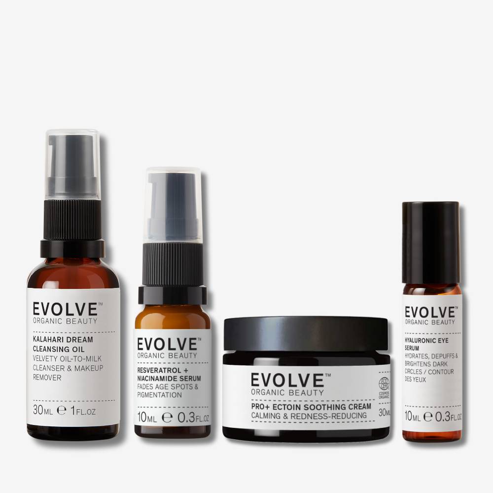 Evolve Organic Beauty Flawless Four Bundle Gesichtscreme Set