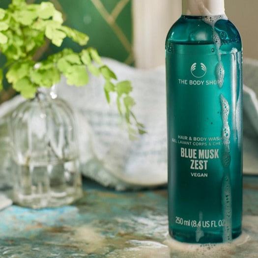 The Body Shop Blue Musk Zest Hair & Body Wash Duschgel 250 ml
