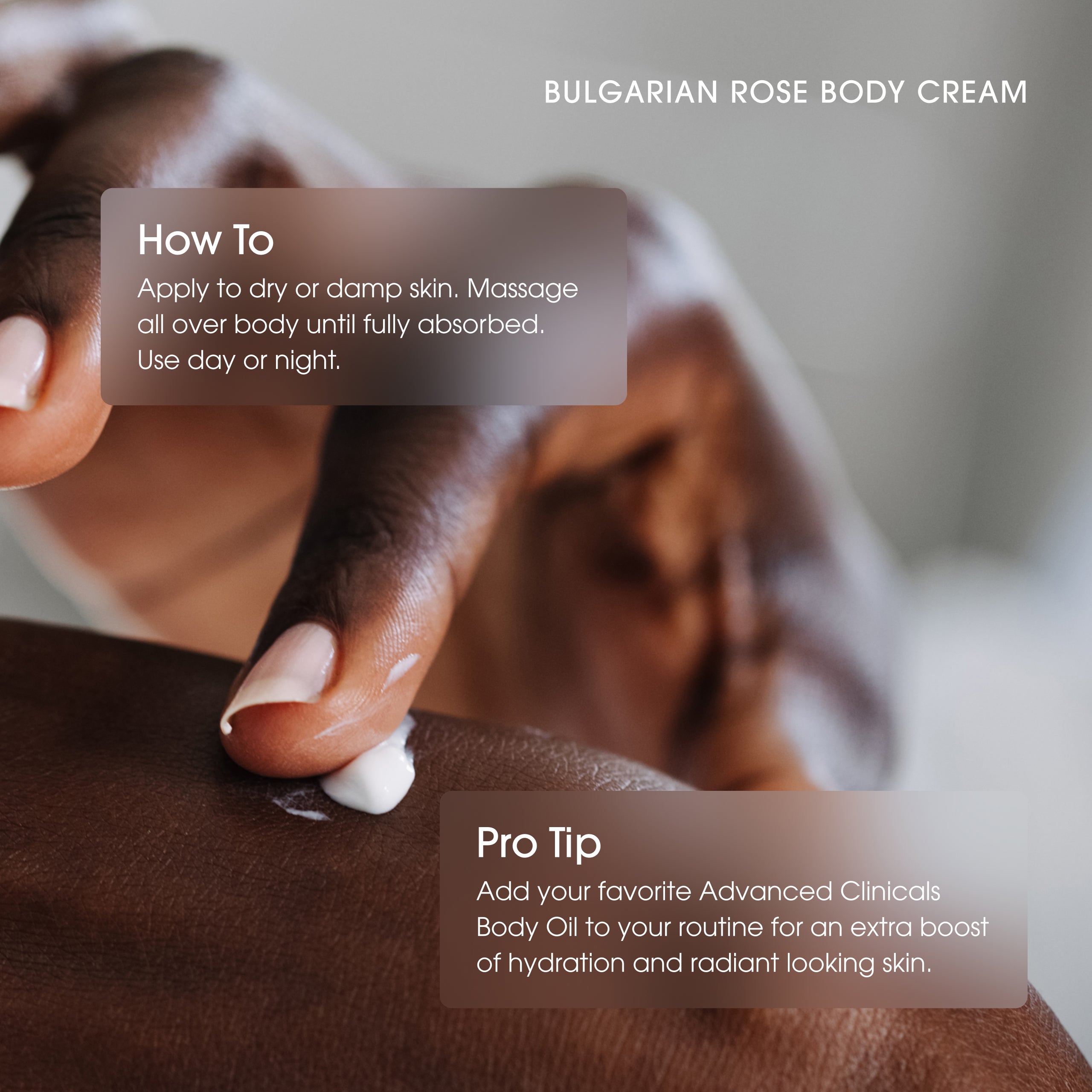 Advanced Clinicals Bulgarian Rose Body Cream Rosen Creme
