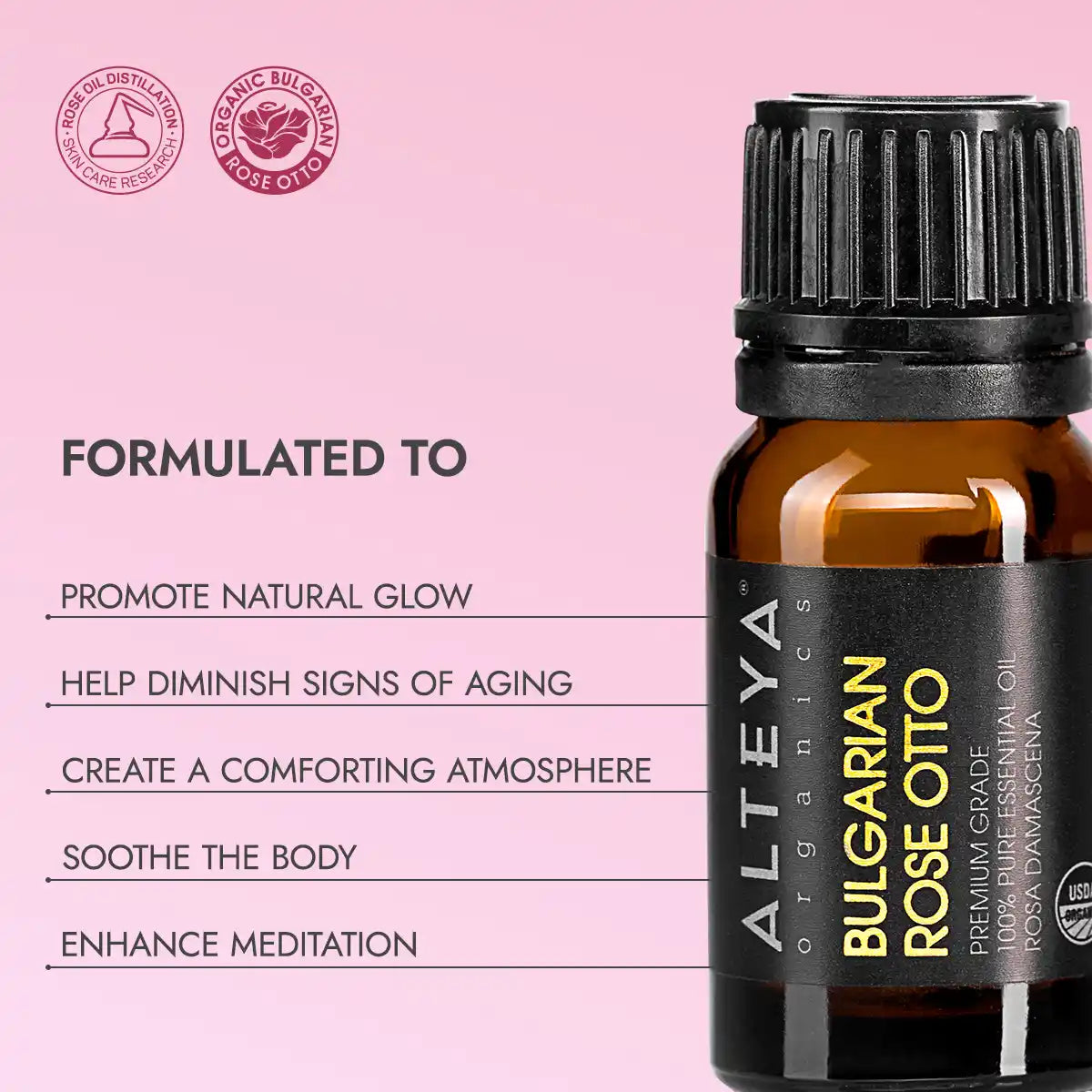 Alteya Rose Otto Bio Rosenöl 10 ml Damaszener Rose