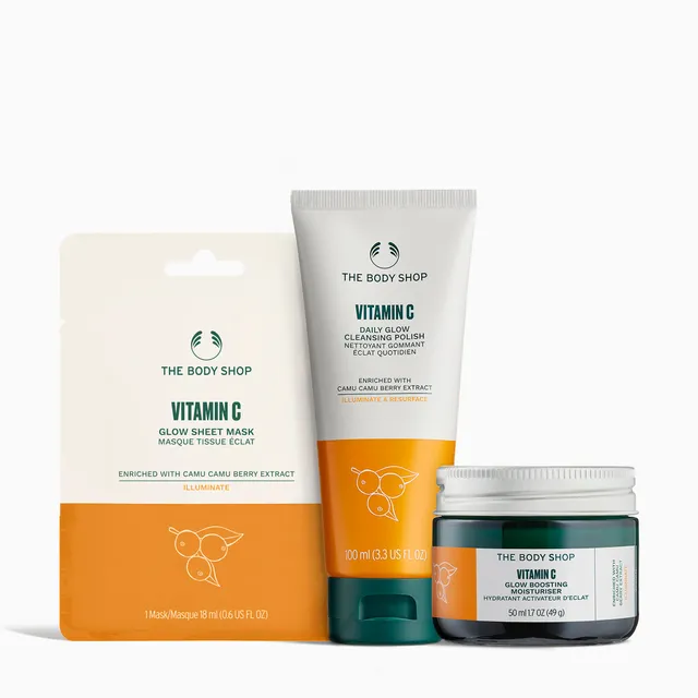 The Body Shop Vitamin C Glow-Up Care Edit Set strahlende Haut