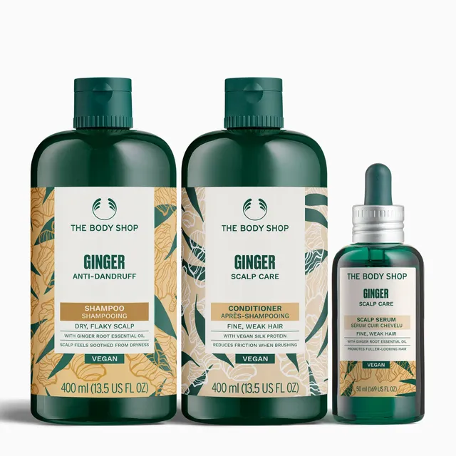 The Body Shop Gift Sets Ginger Anti-Dandruff Trio Haarpflegeset groß