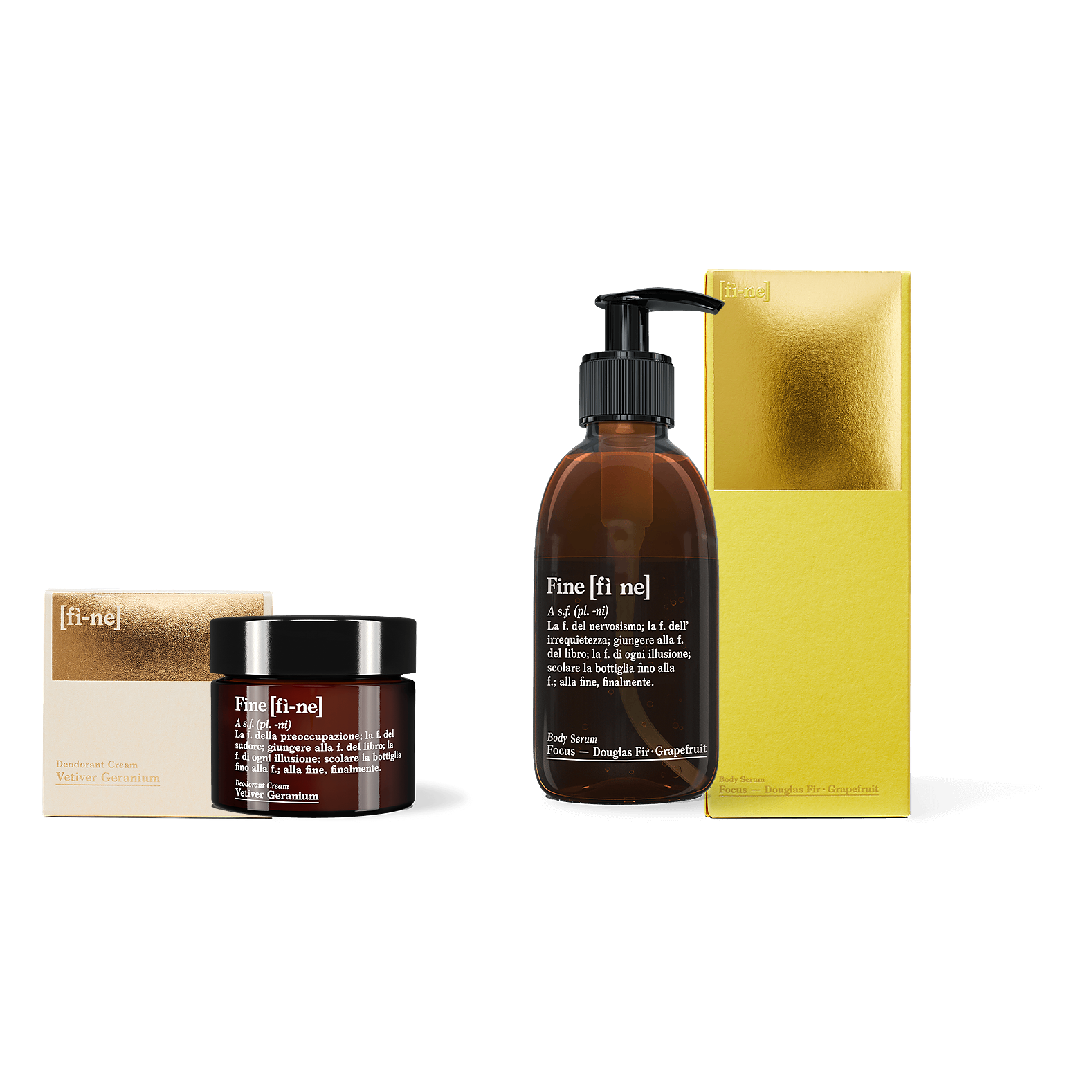 fine Sets Routine Set Deo+Serum Vetiver Geranium Energy