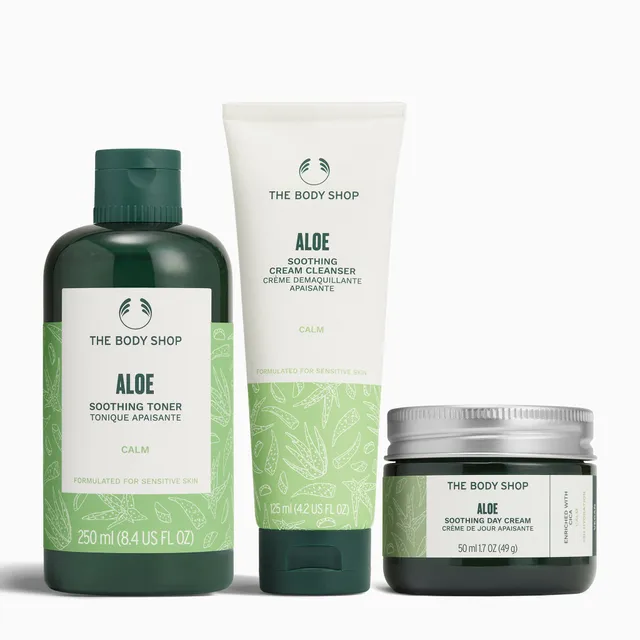 The Body Shop Aloe Soothe Cleanse Collection Set empfindliche Haut