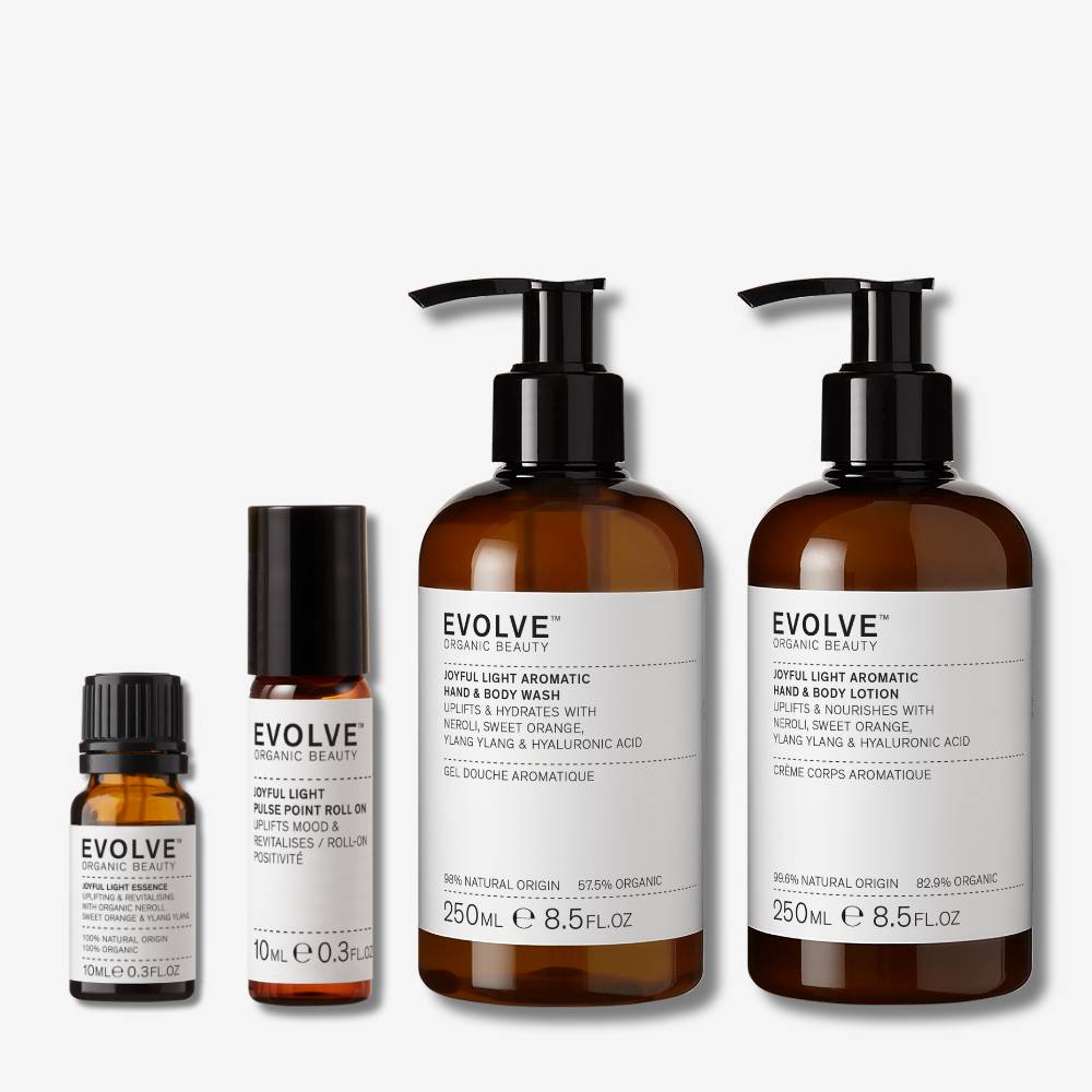 Evolve Joyful Light Energy Ritual Aromaset Wash Lotion Roll-On