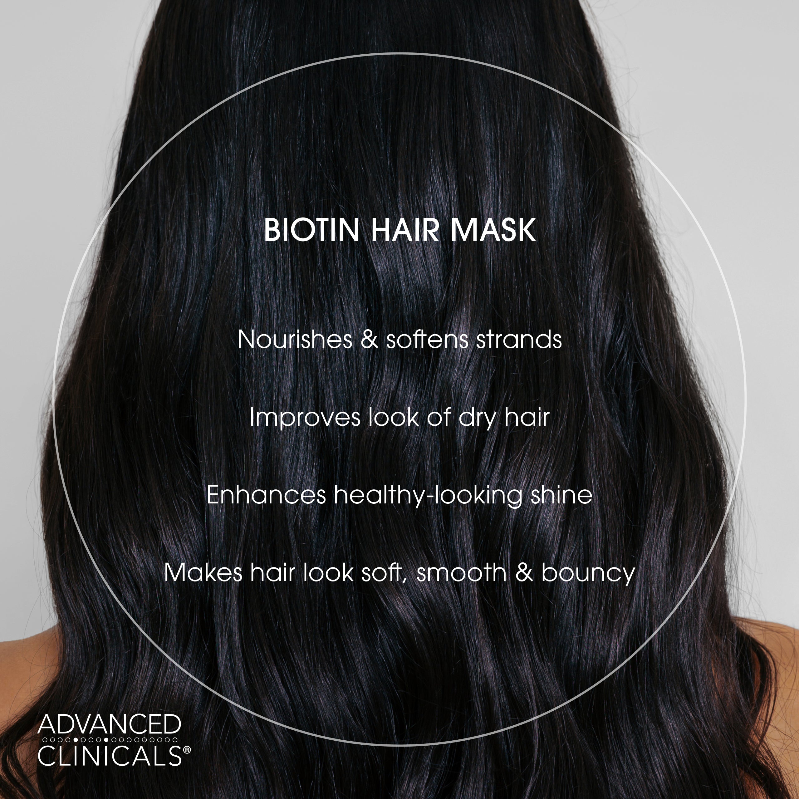 Advanced Clinicals Biotin Haarmaske Haarkur 12oz Kokosöl Glanz