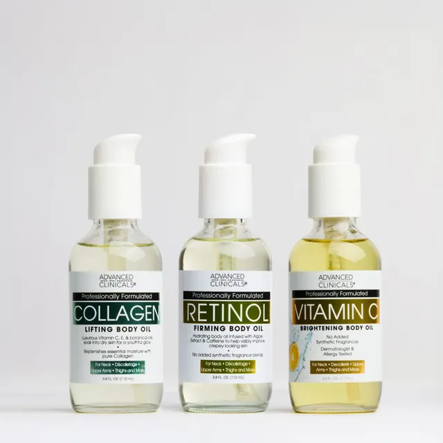 Advanced Clinicals Bundles Complete Body Oil Körperöl-Set 3-teilig