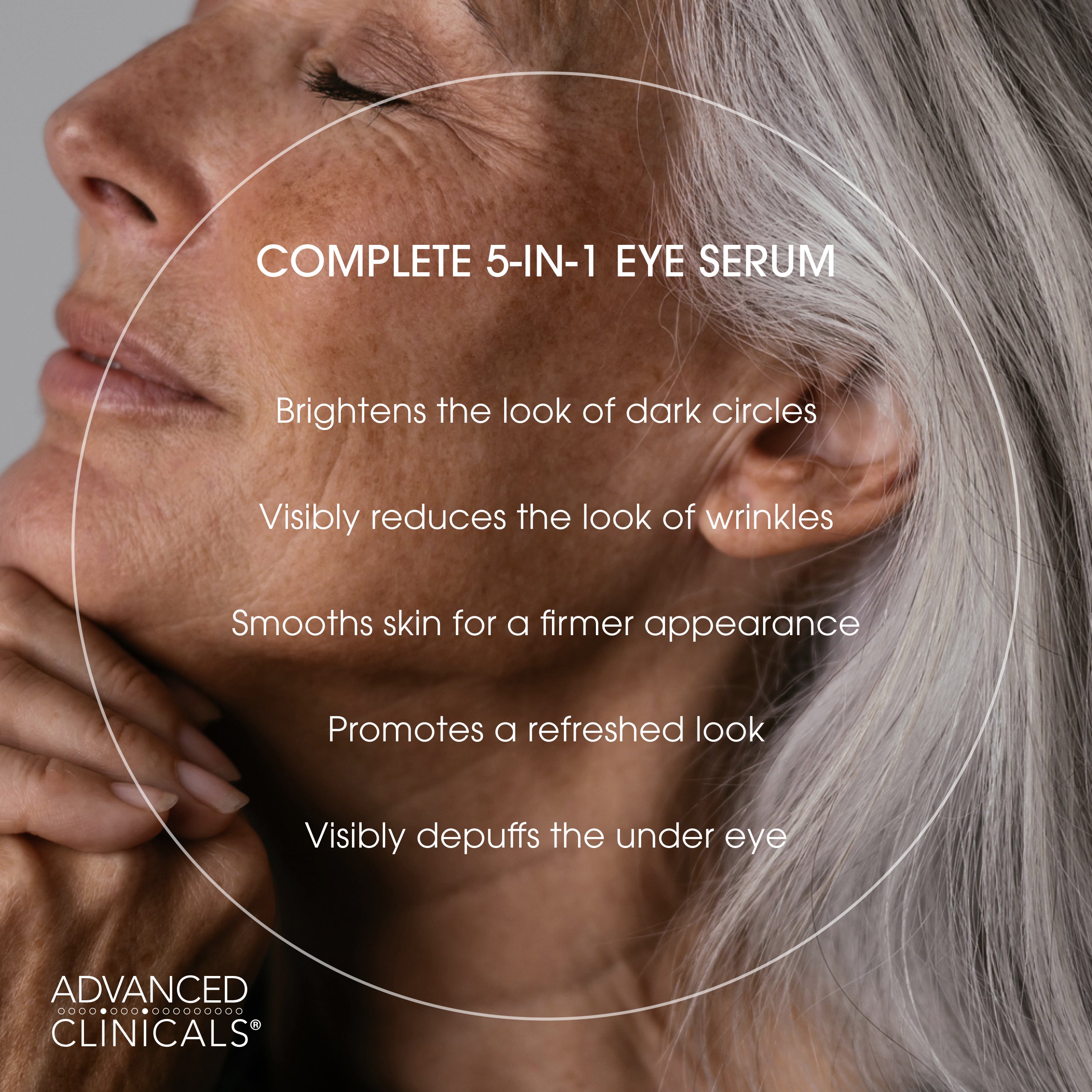 Advanced Clinicals 5-in-1 Augenserum Peptide