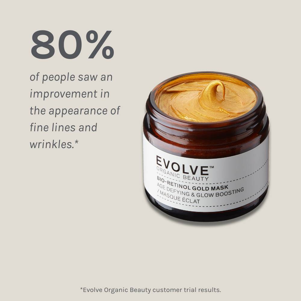 Evolve Bio-Retinol Gold Face Mask Gesichtsmaske Supersize Falten