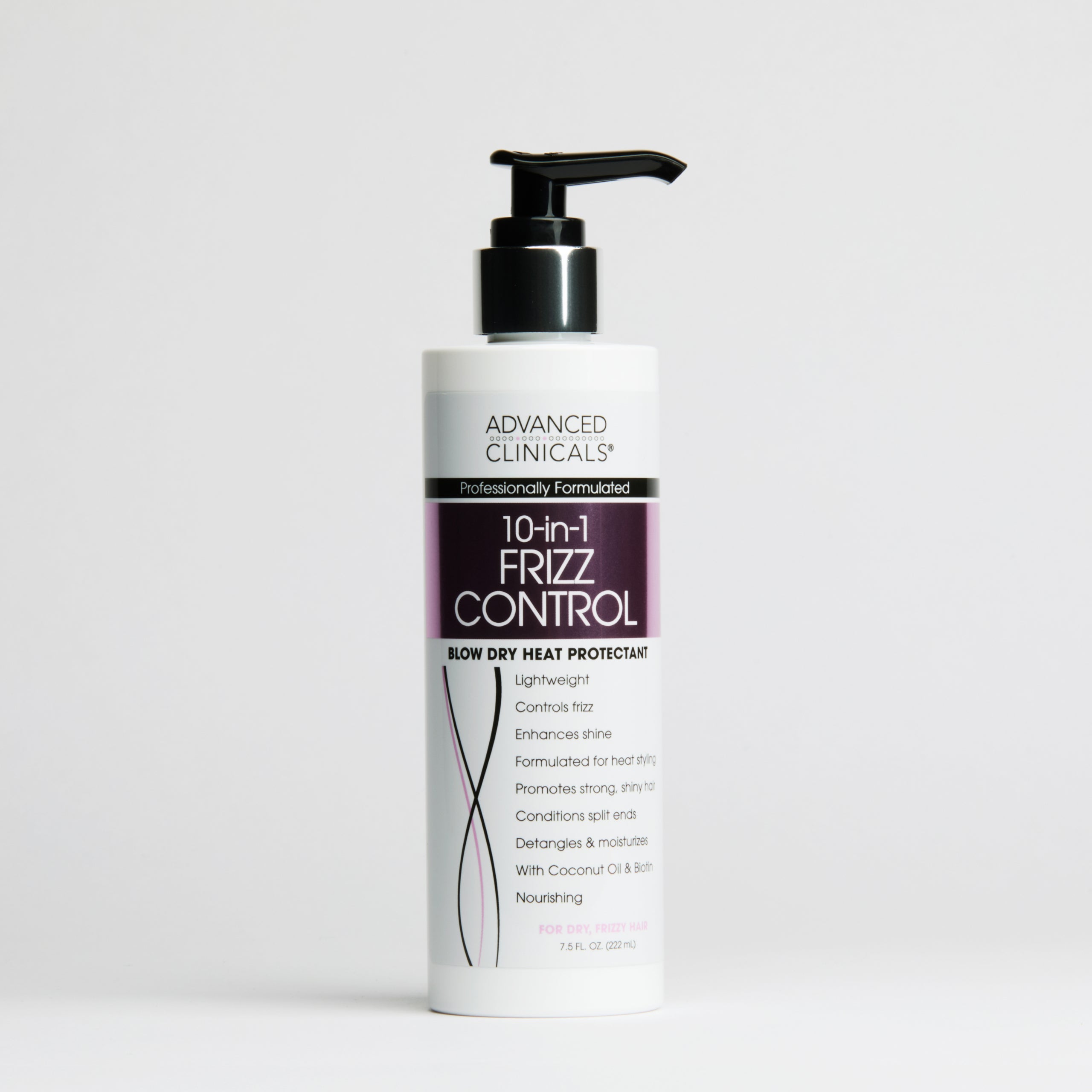 Advanced Clinicals 10-in-1 Frizz Control Hitzeschutz Biotin