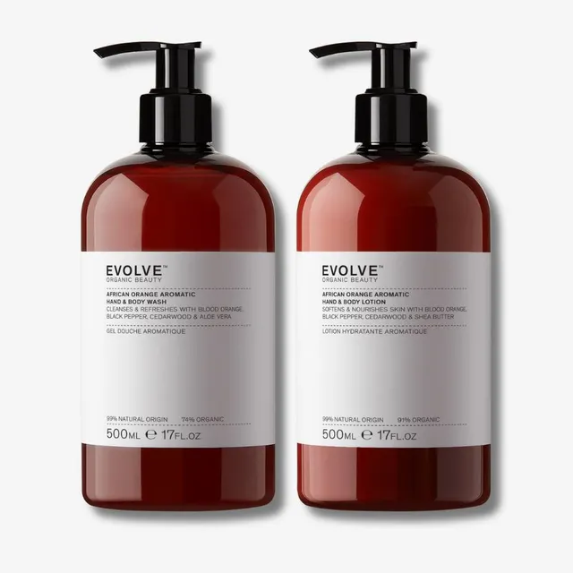 Evolve African Orange Duschgel Set Blutorange Duo