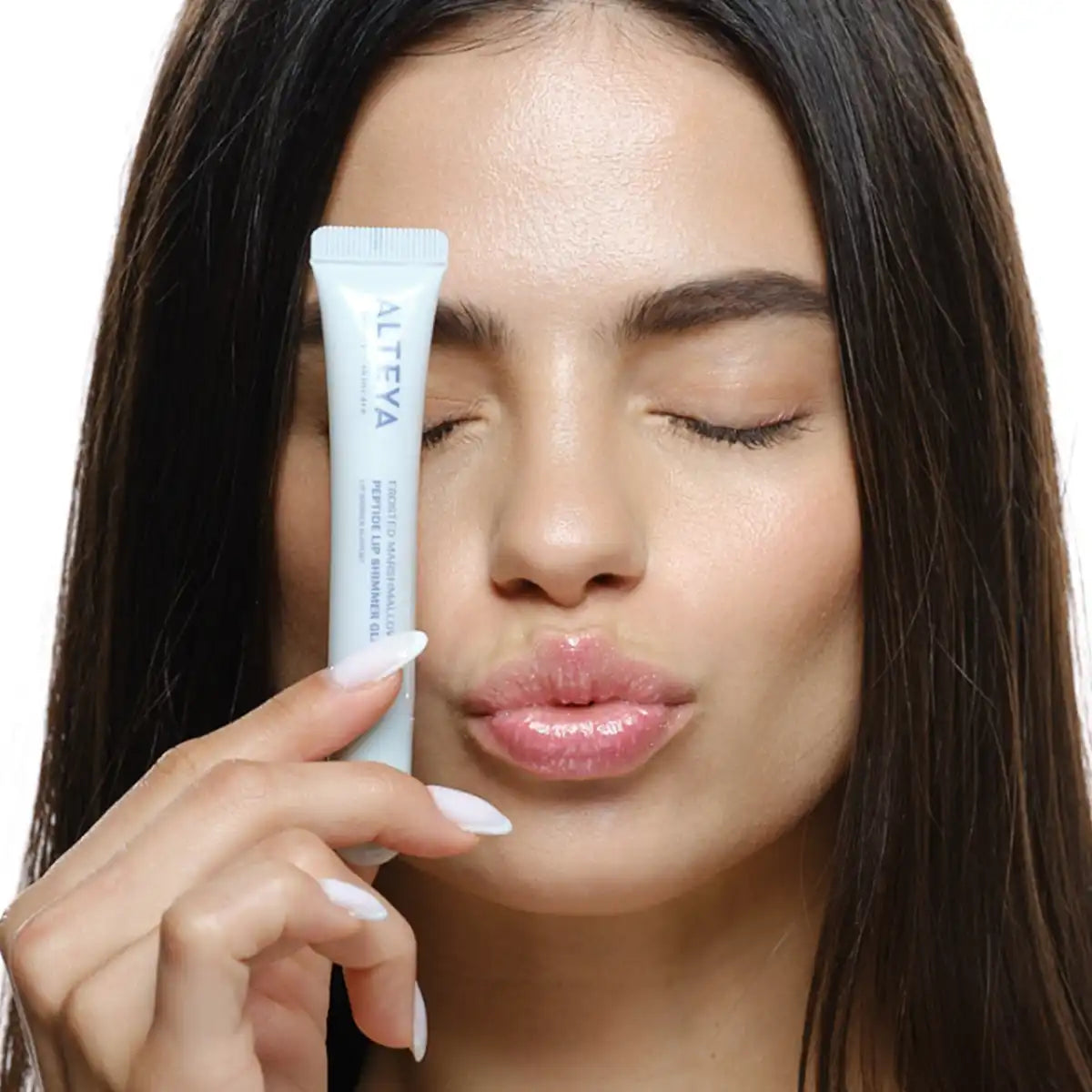 Alteya Organic Lip Care Peptide Lip Shimmer Gloss Frosted 10 ml