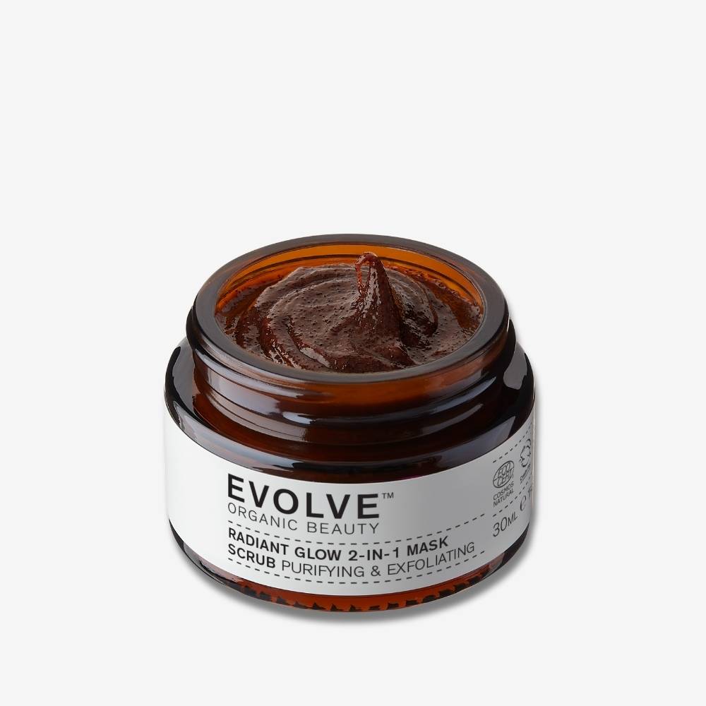 Evolve Radiant Glow Mask Scrub Travel Size Maske
