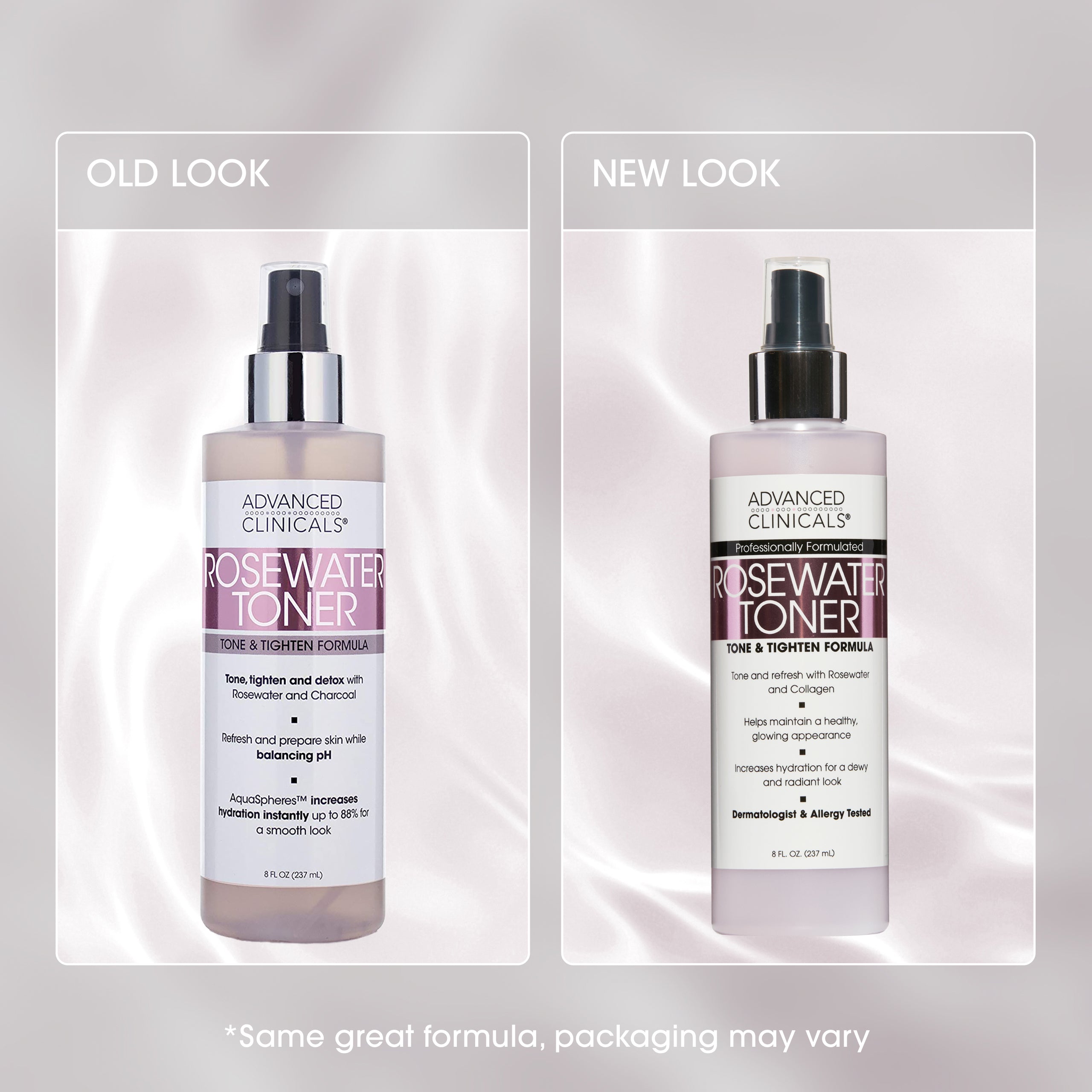 Advanced Clinicals Rosewater Face Toner Rosenwasser Aloe Vera