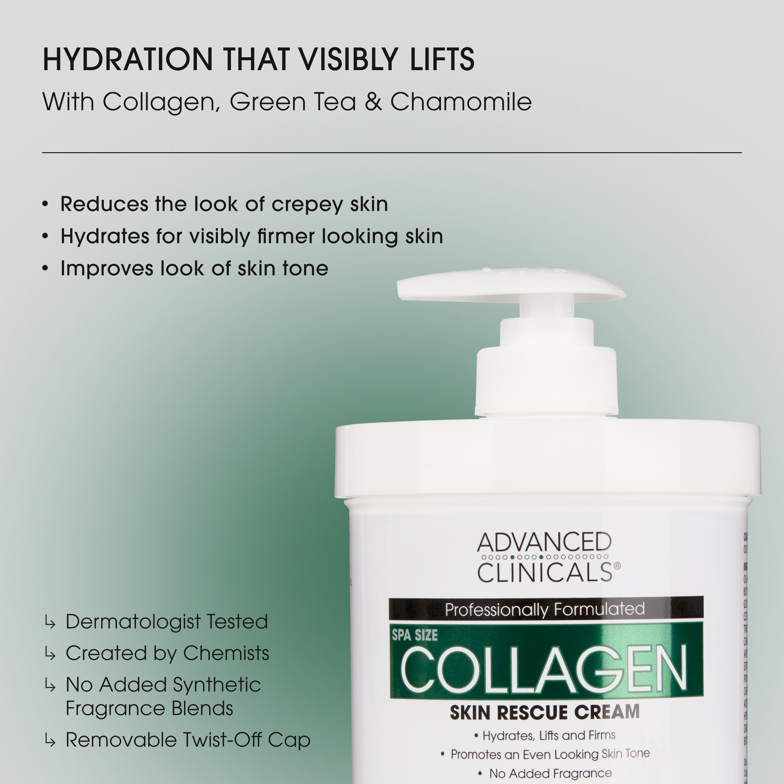 Advanced Clinicals Body Creams Collagen Body Cream Körpercreme 454 g