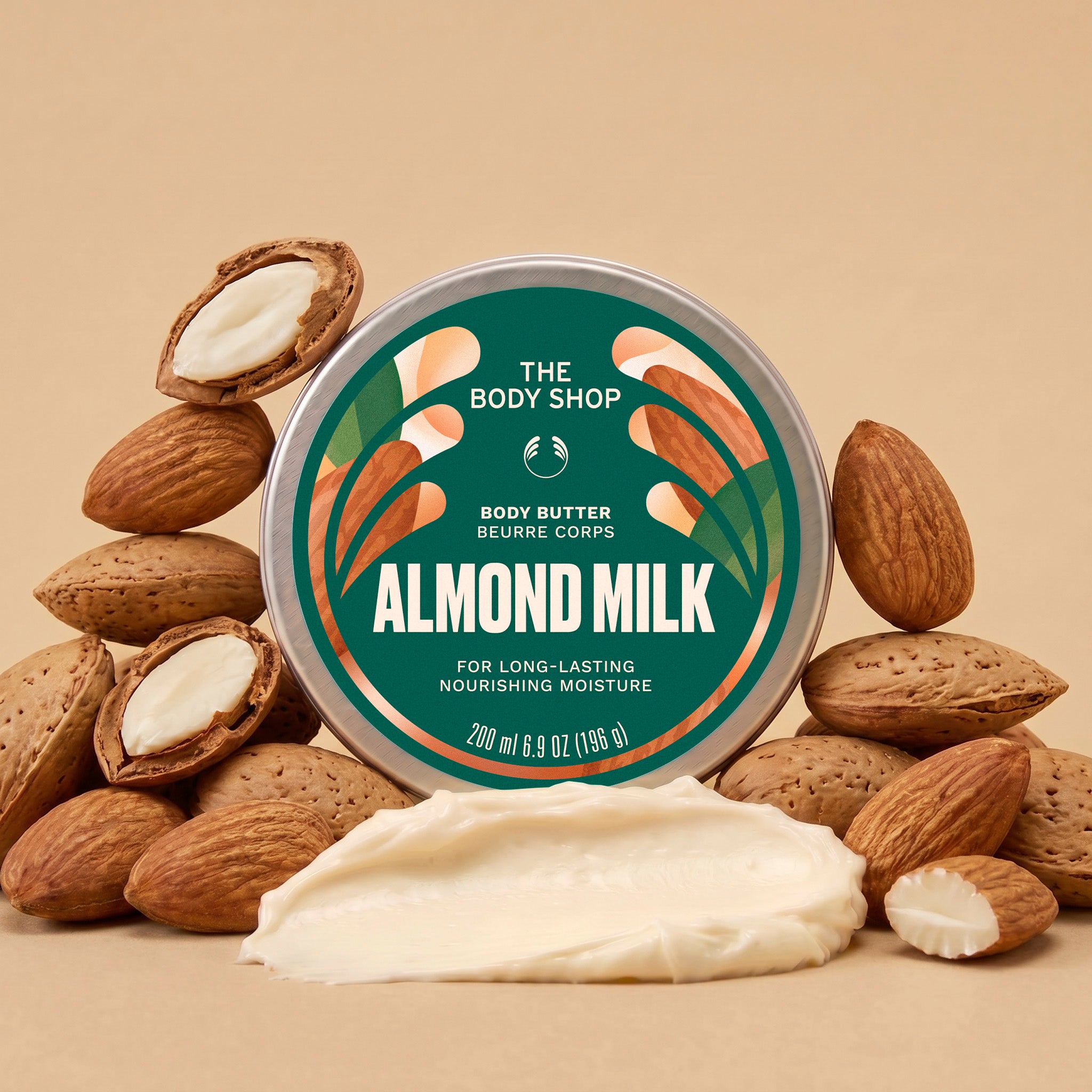 The Body Shop Almond Milk Körperbutter 200 ml für trockene Haut