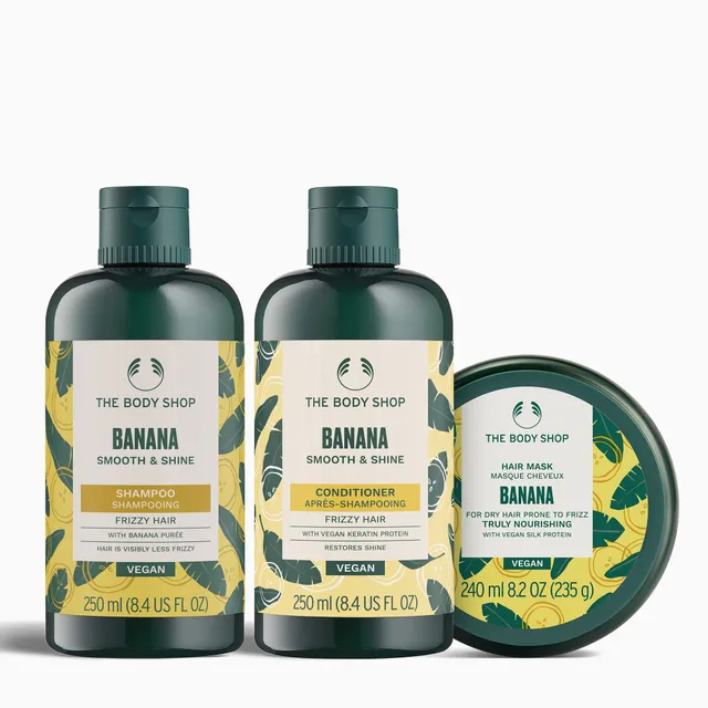 The Body Shop Banana Nourishing Haircare Trio Shampoo-Set