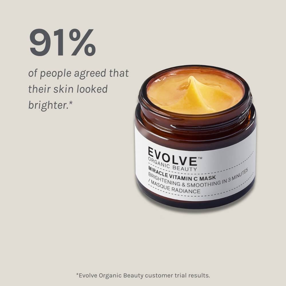 Evolve Organic Beauty Miracle Vitamin C AHA Maske Reisegröße