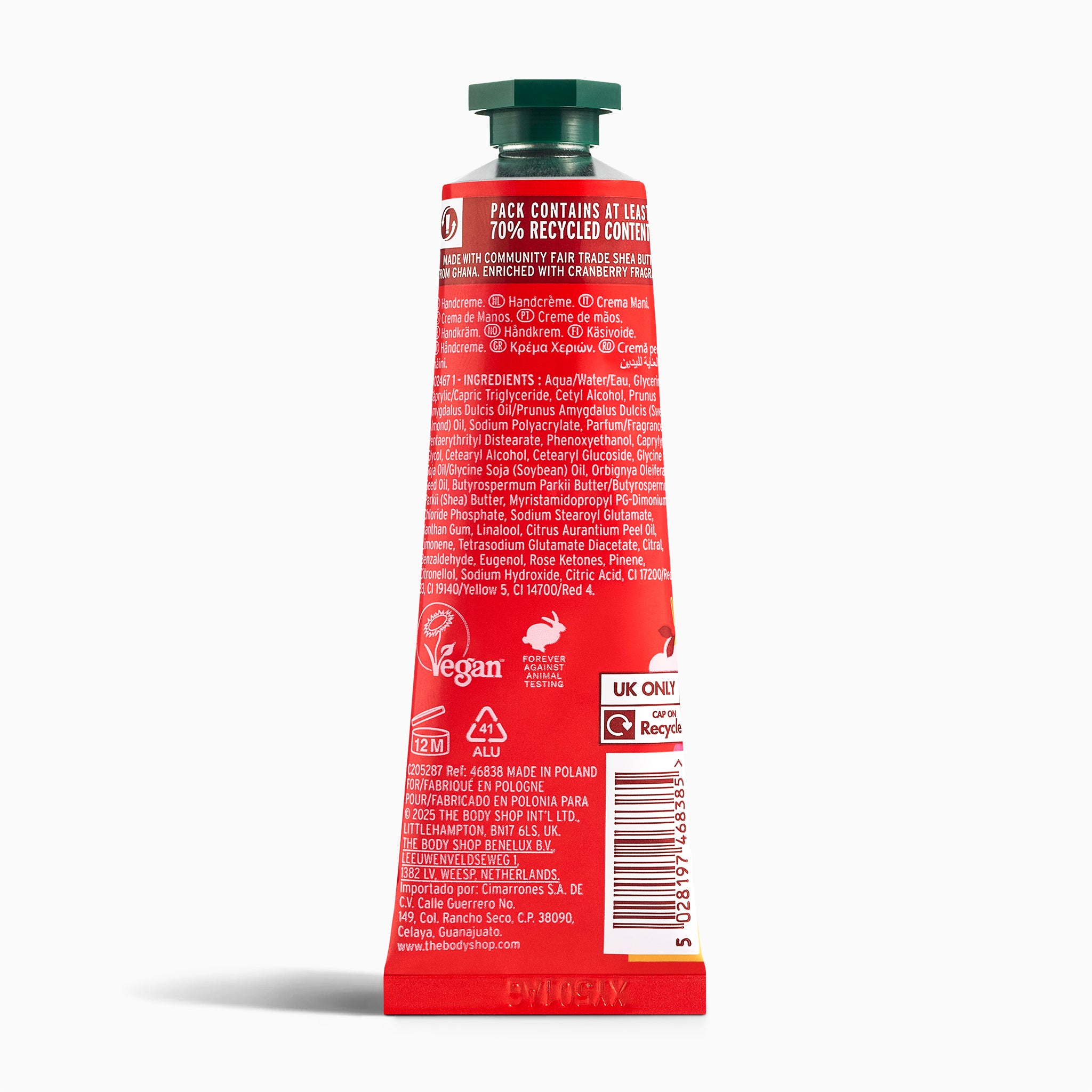 The Body Shop Cranberry Crush Handcreme 30ml Blutorange