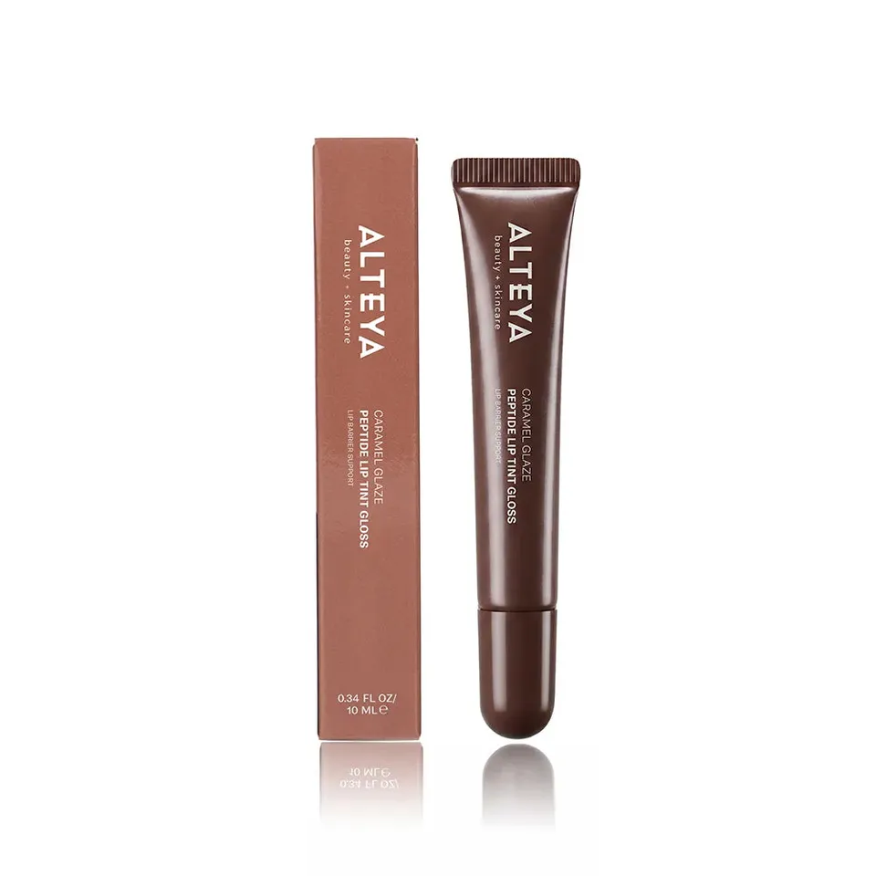 Alteya Organic Lip Care Peptide Lip Tint Gloss Caramel Glaze 10 ml
