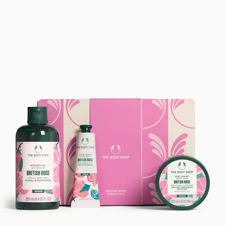 The Body Shop British Rose Essentials Geschenkset 3-tlg Rose