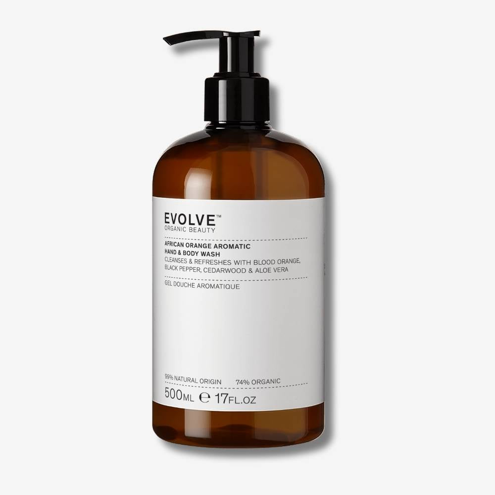 Evolve African Orange Hand & Body Wash Duschgel Pumpe