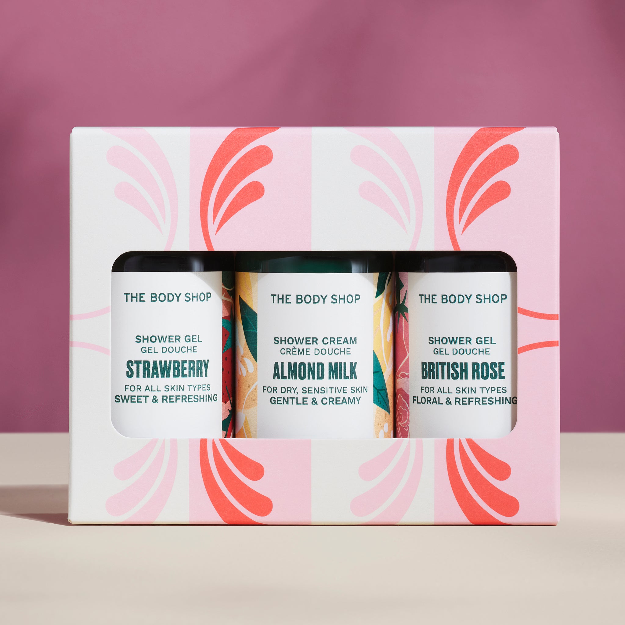 The Body Shop Shower Gel Trio Duschgel Set 3x60 ml Geschenk
