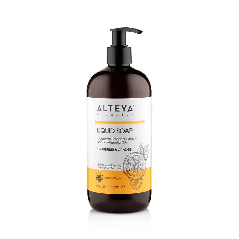 Alteya Organic Liquid Soaps Grapefruit Orange Seife 8.5 Oz