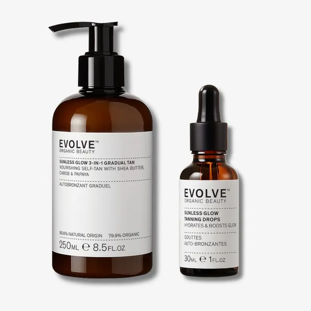 Evolve Sunless Glow Head-to-Toe Duo Selbstbräuner-Set Gesicht Körper