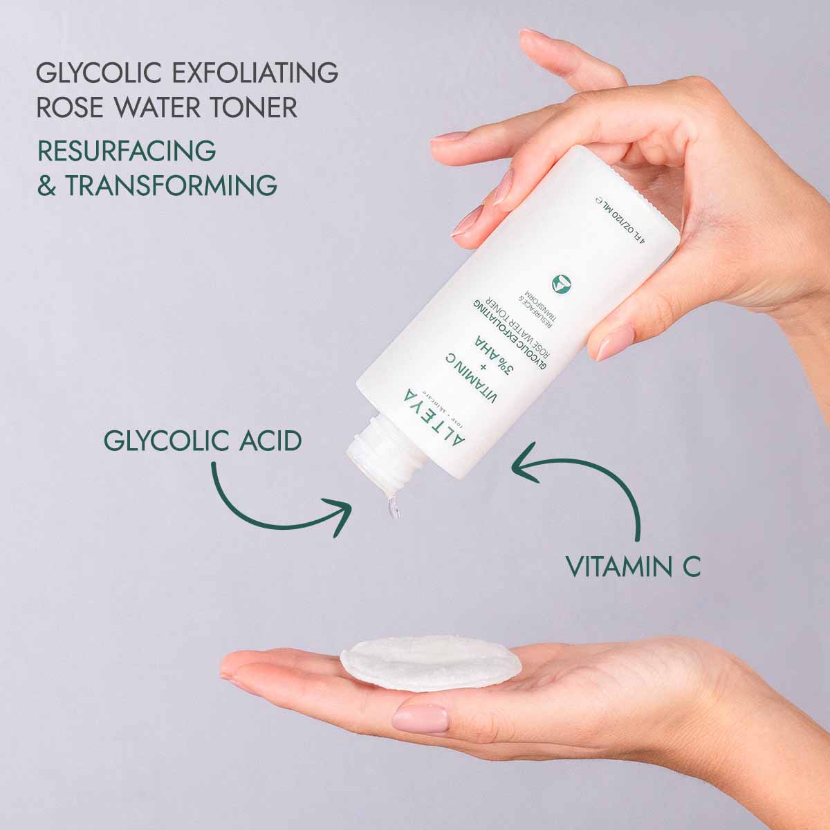 Alteya Organics Glycolic Rose Water Toner Gesichtswasser AHA