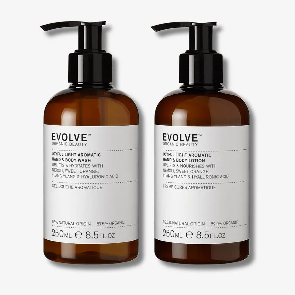 Evolve Joyful Light Energy Duo Pflegeset Duschgel + Lotion Zitrus