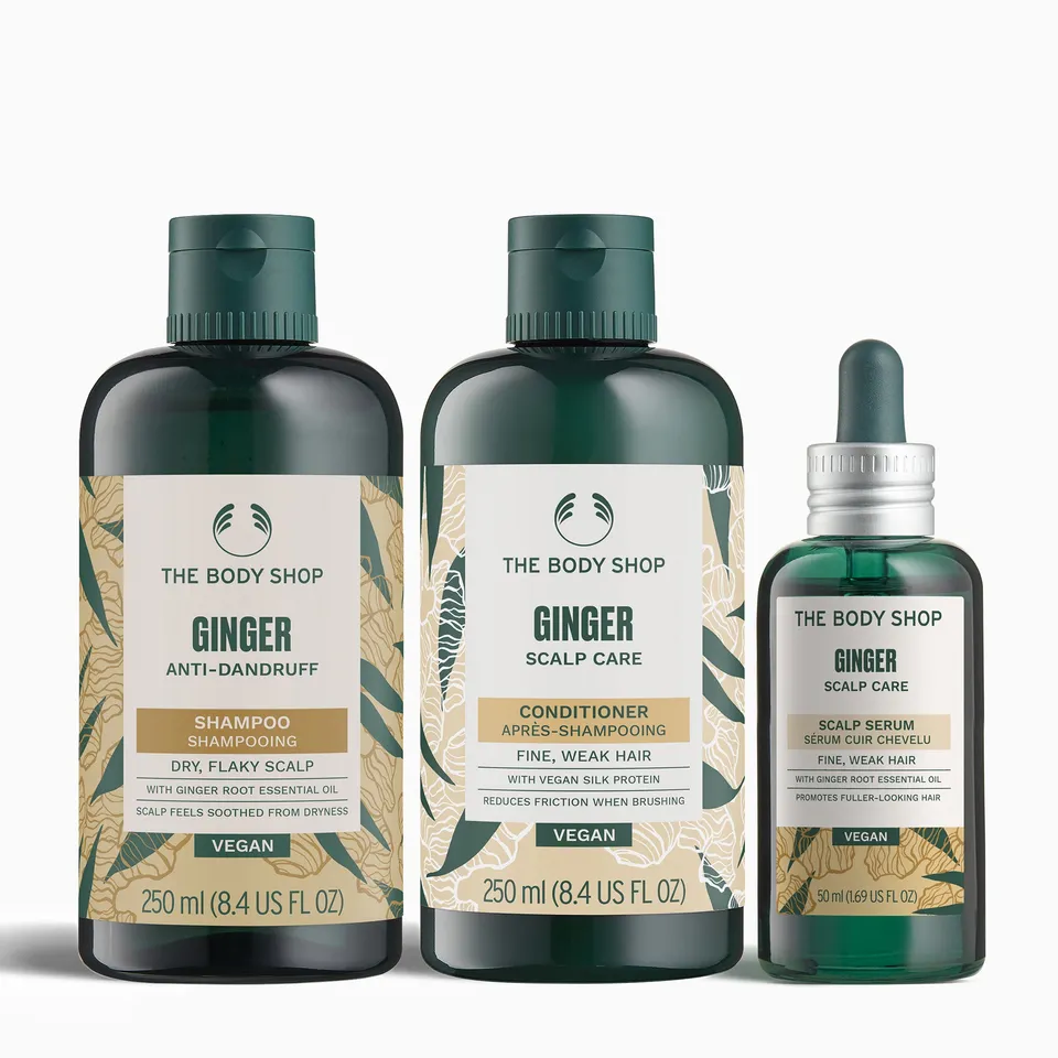 The Body Shop Ginger Haarpflege Set Anti-Schuppen 3-tlg